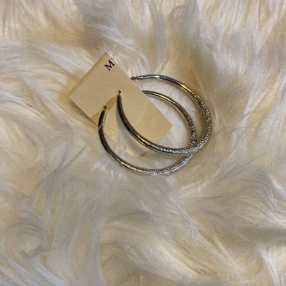Silver hoops ***sold*** - Picture 4 of 5